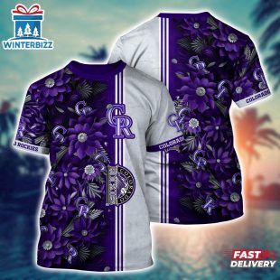 MLB Colorado Rockies All Over Print T-Shirt Aloha Grand Slam For Sports Enthusiasts