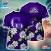 MLB Colorado Rockies All Over Print T-Shirt Floral Vibes For Fans Sports