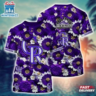 MLB Colorado Rockies All Over Print T-Shirt Game Changer For Sports Enthusiasts