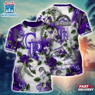 MLB Colorado Rockies All Over Print T-Shirt Glamorous Tee For Sports Enthusiasts