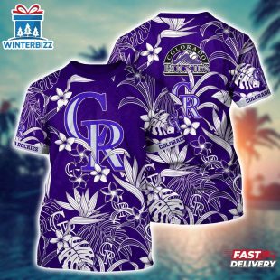 MLB Colorado Rockies All Over Print T-Shirt Island Adventure For Sports Enthusiasts
