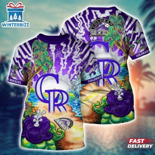 MLB Colorado Rockies All Over Print T-Shirt Masterpiece Parade For Sports Enthusiasts