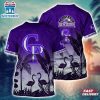 MLB Colorado Rockies All Over Print T-Shirt Paradise Bloom For Sports Enthusiasts