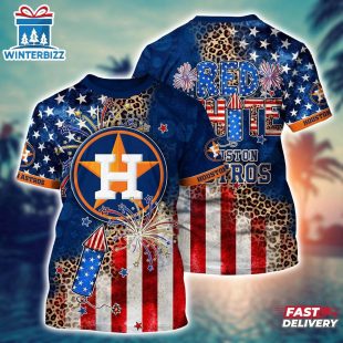 MLB Houston Astros All Over Print T-Shirt Chic in Aloha For Fans Sports
