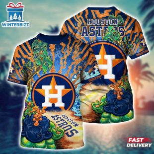 MLB Houston Astros All Over Print T-Shirt Masterpiece Parade For Sports Enthusiasts