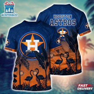 MLB Houston Astros All Over Print T-Shirt Paradise Bloom For Sports Enthusiasts