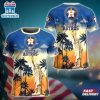 MLB Houston Astros All Over Print T-Shirt Tropical Elegance For Fans Sports