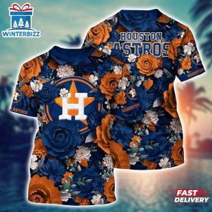 MLB Houston Astros All Over Print T-Shirt Tropical Twist For Sports Enthusiasts