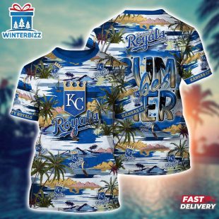 MLB Kansas City Royals All Over Print T-Shirt Aloha Grand Slam For Fans Sports
