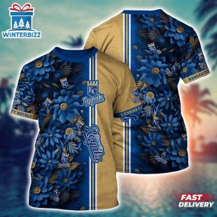 MLB Kansas City Royals All Over Print T-Shirt Aloha Grand Slam For Sports Enthusiasts