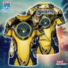 MLB Milwaukee Brewers All Over Print T-Shirt Champion Comfort For Fans Sports
