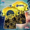 MLB Milwaukee Brewers All Over Print T-Shirt Chic Baseball Layers For Fans Baseball
