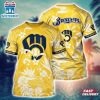 MLB Milwaukee Brewers All Over Print T-Shirt Island Adventure For Sports Enthusiasts