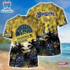MLB Milwaukee Brewers All Over Print T-Shirt Sporty Chic For Fans Sports