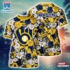 MLB Milwaukee Brewers All Over Print T-Shirt Sunset Slam Serenade For Fans Sports