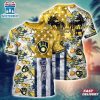 MLB Milwaukee Brewers All Over Print T-Shirt Tropical Triumph Threads For Fans Sports