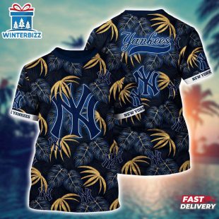 MLB New York Yankees All Over Print T-Shirt Champion Comfort For Fans Baseball