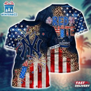 MLB New York Yankees All Over Print T-Shirt Chic in Aloha For Fans Sports