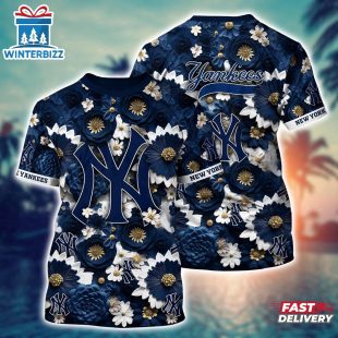 MLB New York Yankees All Over Print T-Shirt Game Changer For Sports Enthusiasts