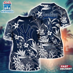 MLB New York Yankees All Over Print T-Shirt Island Adventure For Sports Enthusiasts
