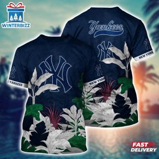 MLB New York Yankees All Over Print T-Shirt Trending Summer For Fans Baseball