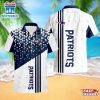New England Patriots Triangle Abstract Pattern Hawaii Shirt