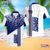 New York Giants Triangle Abstract Pattern Hawaii Shirt