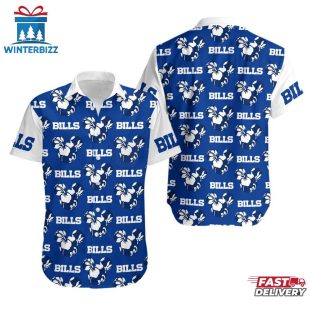 NFL Buffalo Bills Mickey And Flowers Hawaiian Shirt