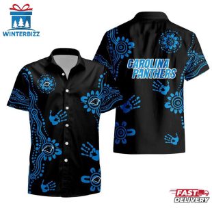 NFL Carolina Panthers Hands Pattern Hawaiian Shirt