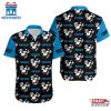 NFL Carolina Panthers Mickey And Flowers Hawaiian Shirt