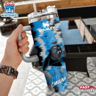NFL Carolina Panthers Tumbler 40Oz With Handle For Sport Fans
