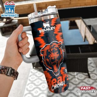 NFL Chicago Bears Tumbler 40Oz With Handle For Sport Fans