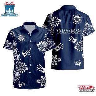 NFL Dallas Cowboys Hands Pattern Hawaiian Shirt