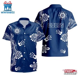 NFL Indianapolis Colts Hands Pattern Hawaiian Shirt