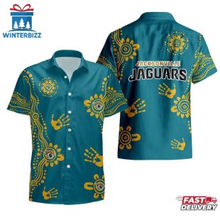 NFL Jacksonville Jaguars Hands Pattern Hawaiian Shirt