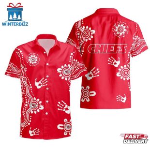 NFL Kansas City Chiefs Hands Pattern Hawaiian Shirt