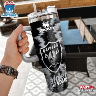 NFL Las Vegas Raiders Tumbler 40Oz With Handle For Sport Fans