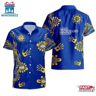 NFL Los Angeles Rams Hands Pattern Hawaiian Shirt