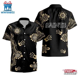 NFL New Orleans Saints Hands Pattern Hawaiian Shirt