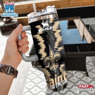 NFL New Orleans Saints Tumbler 40Oz With Handle For Sport Fans