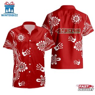NFL San Francisco 49ers Hands Pattern Hawaiian Shirt