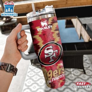 NFL San Francisco 49ers Tumbler 40Oz With Handle For Sport Fans
