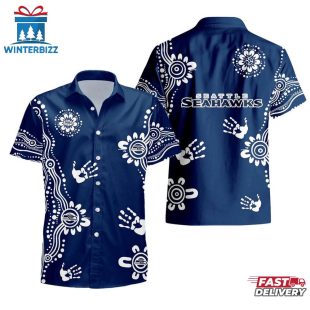 NFL Seattle Seahawks Hands Pattern Hawaiian Shirt
