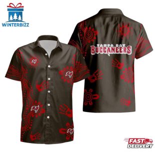 NFL Tampa Bay Buccaneers Hands Pattern Hawaiian Shirt