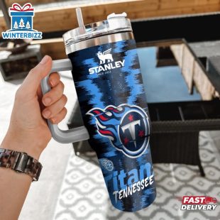 NFL Tennessee Titans Tumbler 40Oz With Handle For Sport Fans
