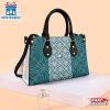 Philadelphia Eagles Flower Pattern NFL Logo Team Leather Handbag