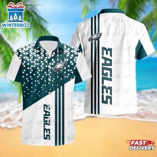 Philadelphia Eagles Triangle Abstract Pattern Hawaii Shirt