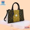 Pittsburgh Steelers Flower Pattern NFL Logo Team Leather Handbag