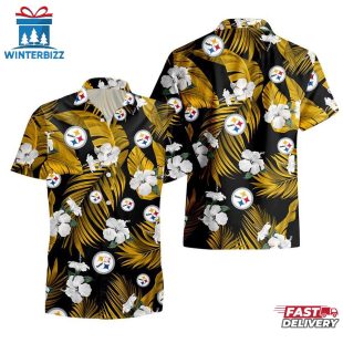 Pittsburgh Steelers Tropical Flowers Hawaiian Shirts For Fan