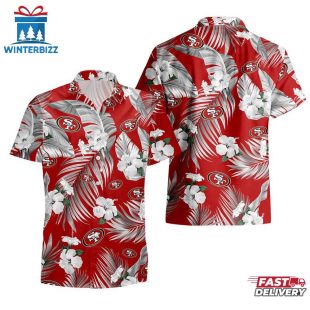 San Francisco 49ers Tropical Flowers Hawaiian Shirts For Fan